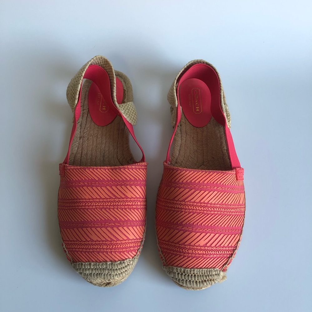 EUC Coach “Rayanne” slingback espadrille sandals W 9.5 - Picture 2 of 7
